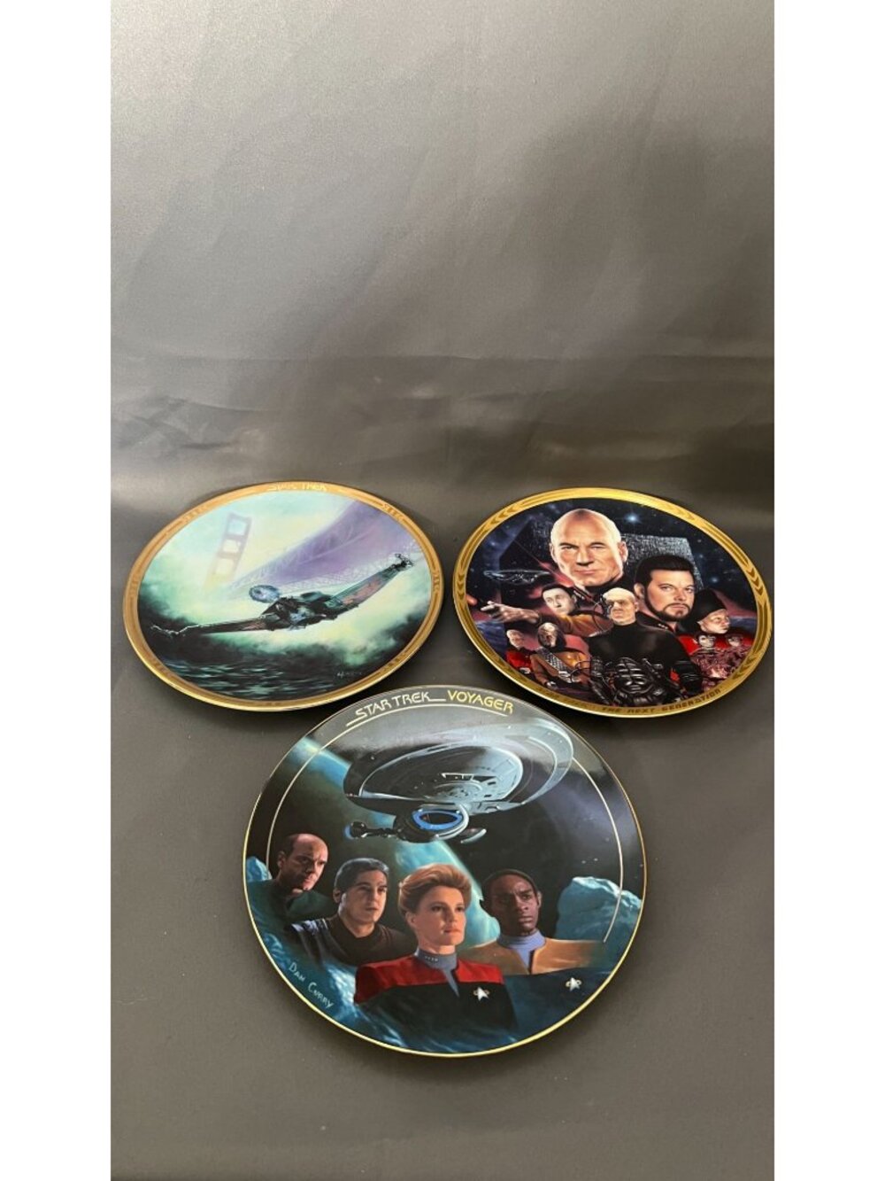 Star Trek Collector Plates By Hamilton Collection Limited Edition "Triumphant Re